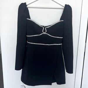 Self-portrait Diamond Trim Minidress, Size 6